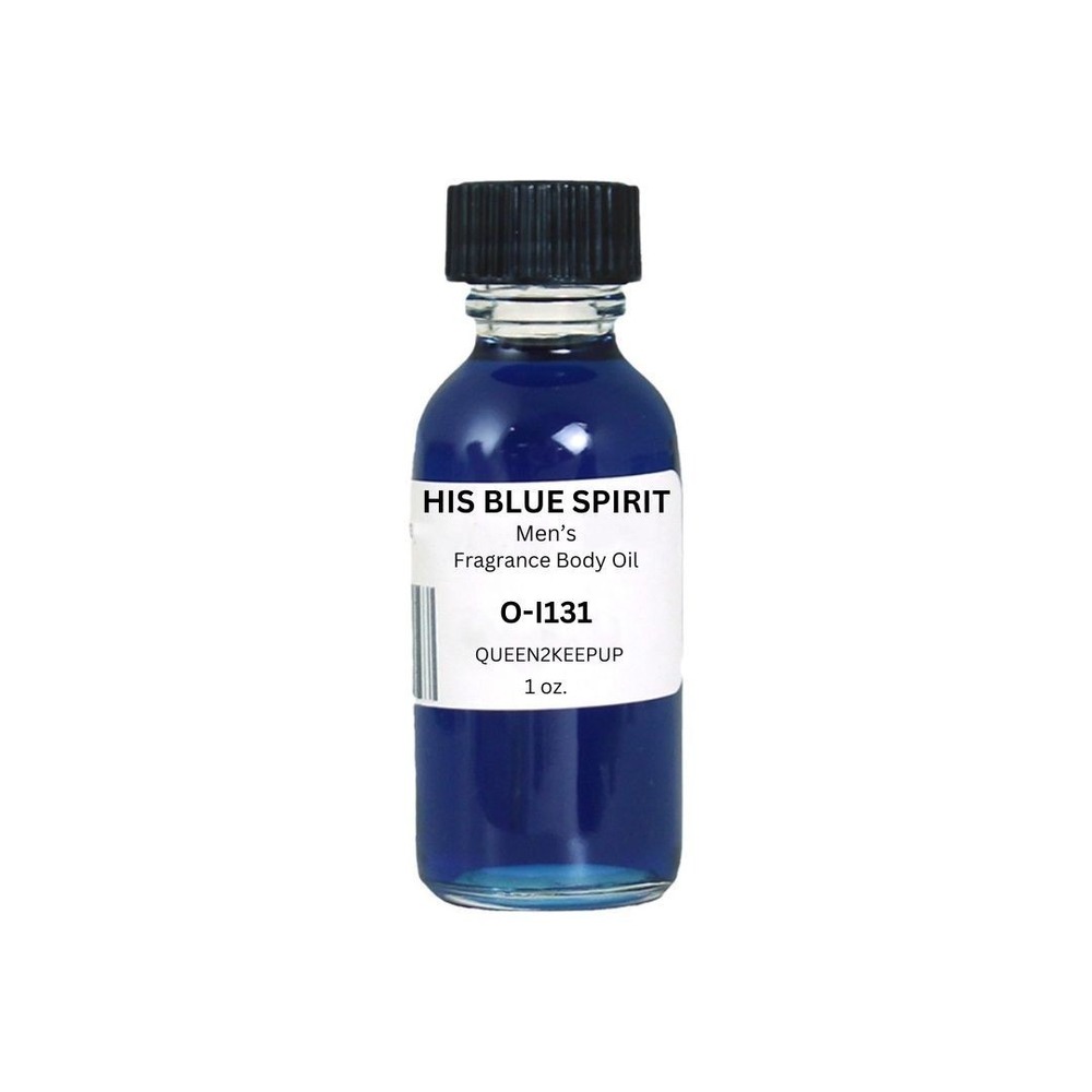 His Blue Spirit (Men) Body Oil 1 oz Fragrance All Natural Scent